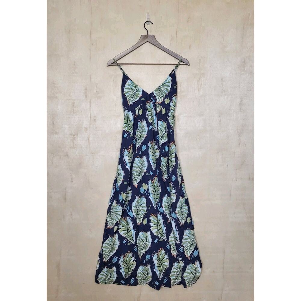 Size:XS Patagonia Women's Blue Maxi Dress w/Floral Print Pataloha Strappy